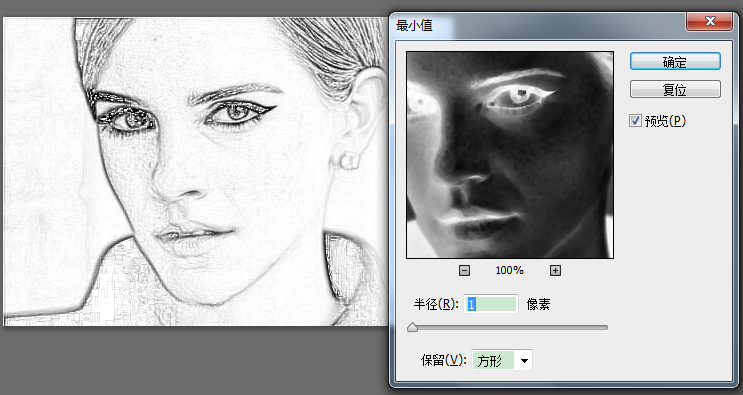 ps成素描效果的的教程_3d溜溜网