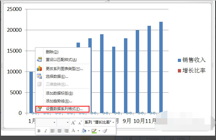 excel柱状图和折线图组合