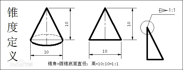 cad画锥度线怎么画