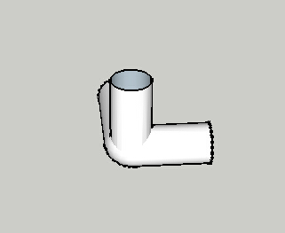 googlesketchup7如何绘制三通管道