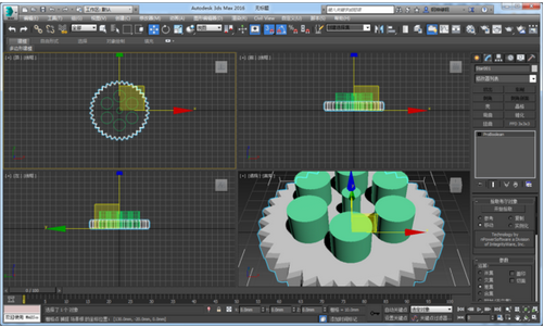 3d max怎么用星形做齿轮?