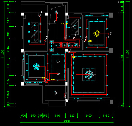 室内设计cad电路图怎么画?