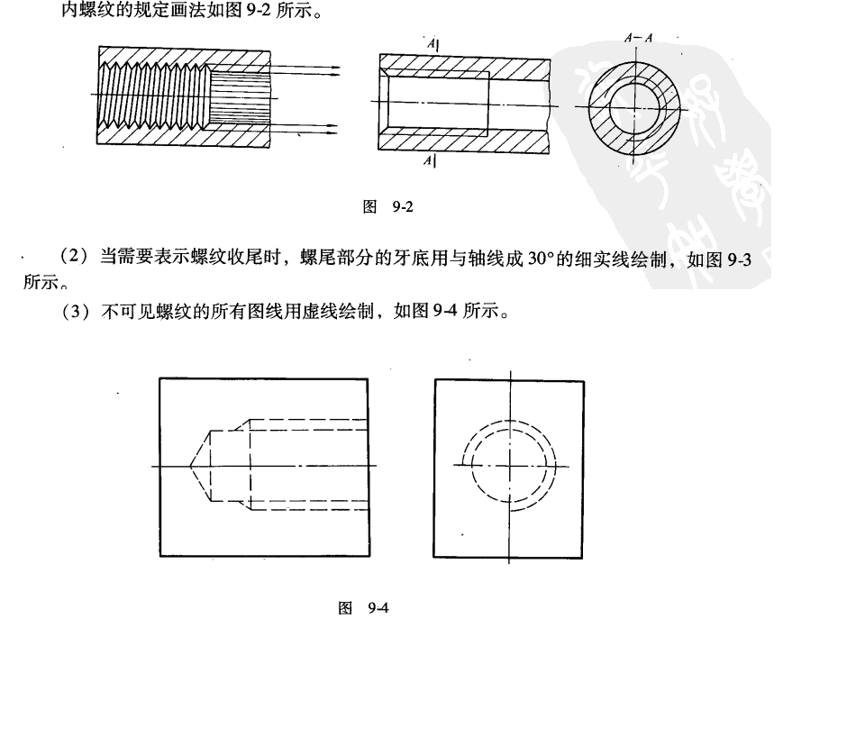 cad内螺纹3d图怎么画