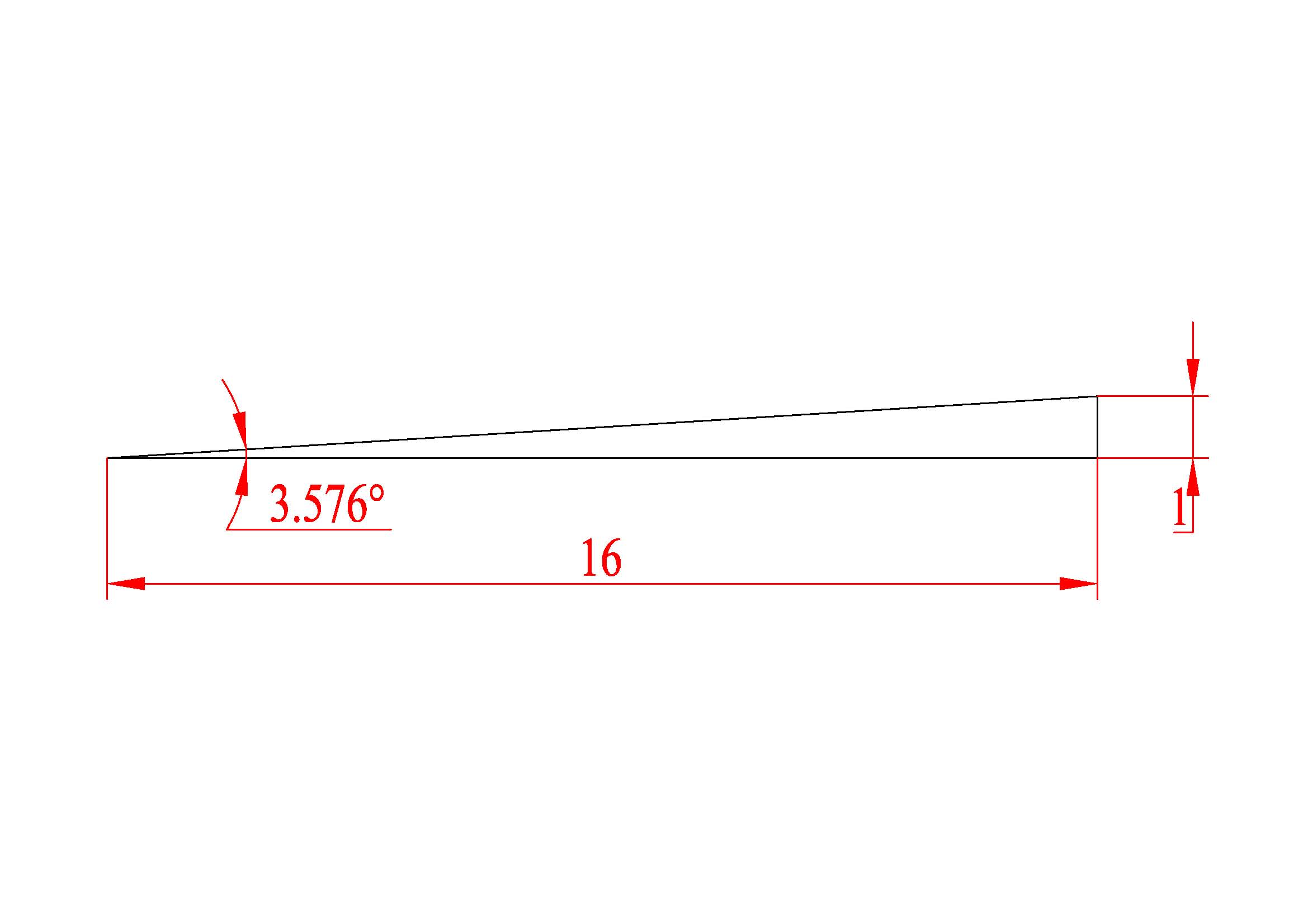 用cad画出来的116锥度