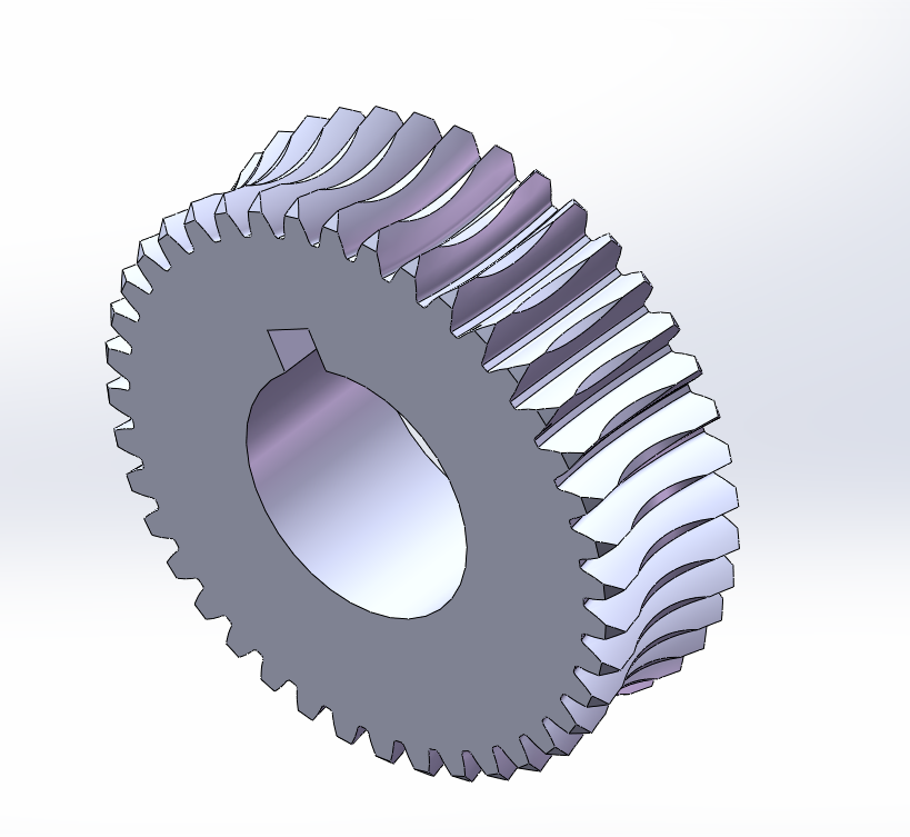 solidworks蜗轮蜗杆设计零件图