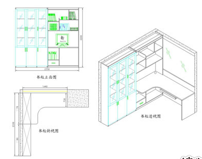 衣柜立体图怎么画?