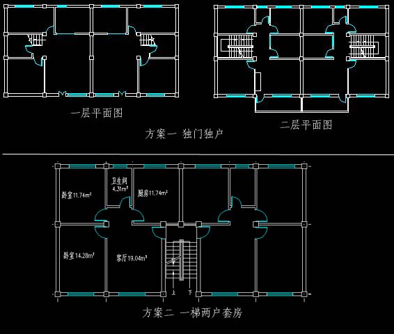 cad设计房屋里面平面图教程