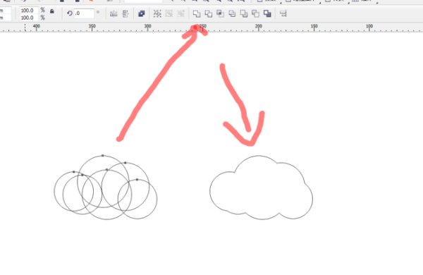 cdr怎么画不规则云朵?