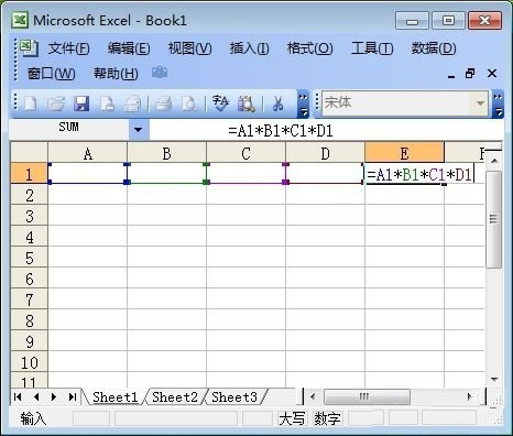 excel乘法公式如何输入