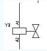 电磁阀cad符号