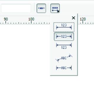 cdr度量工具数字偏向一边