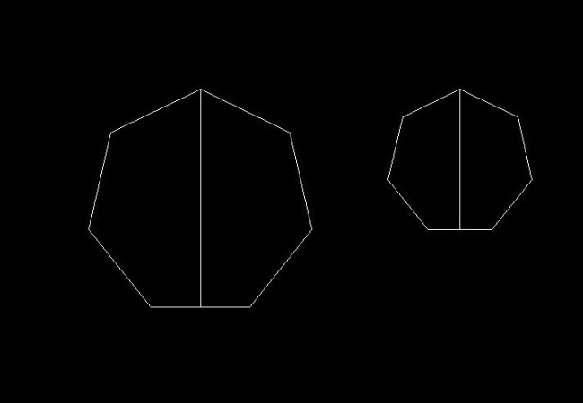 cad中已知一个顶点到正七边形对边的距离怎么样画出这个正七边形吗?