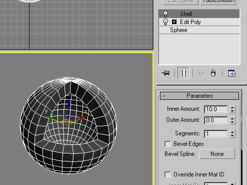 3dmax画球壳三角形是怎么切割出来的?