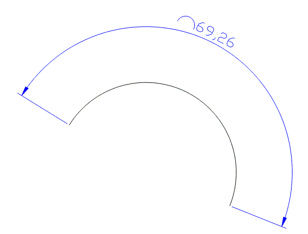 如何测量cad中圆弧的长度