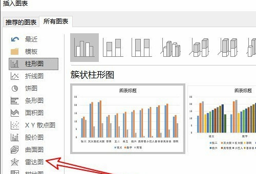 雷达图如何用excel做出来?