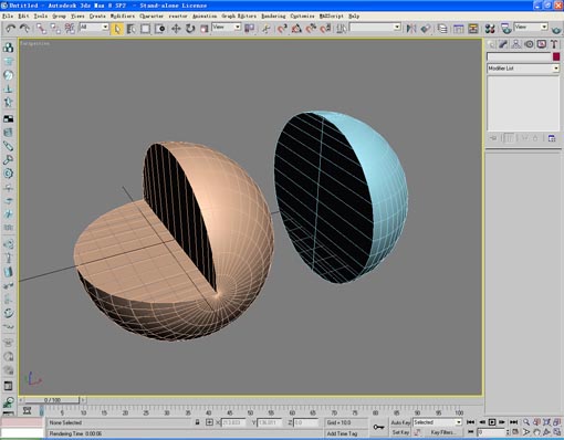 3dmax球体和几何球体