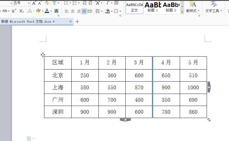 word如何把表格改成三线表?