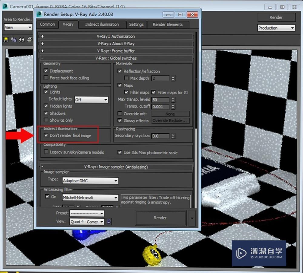 3dmax中vray渲染器怎么做跑光子图