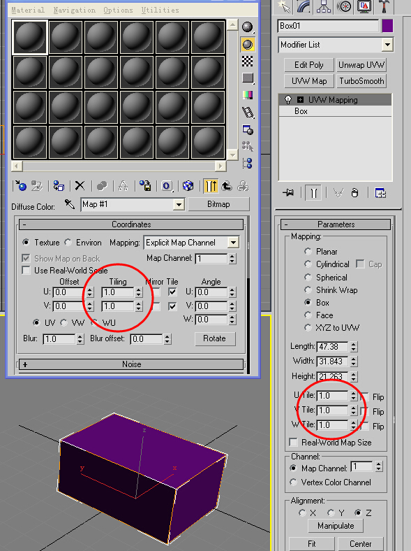 3dsmax怎样重复uv贴图数量?