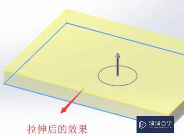 如何在SolidWorks中对平面图形进行拉伸? 如何在SolidWorks中对平面图形进行拉伸?