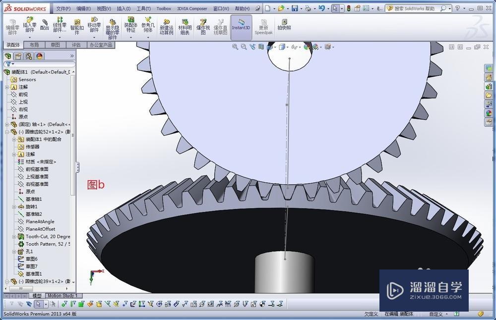 如何在SolidWorks中装配锥齿轮? 如何在SolidWorks中装配锥齿轮?