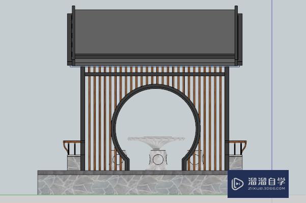 草图大师SU如何导出模型的立面图 草图大师SU如何导出模型的立面图