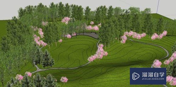 草图大师SketchUp如何建模景观地形? 草图大师SketchUp如何建模景观地形?