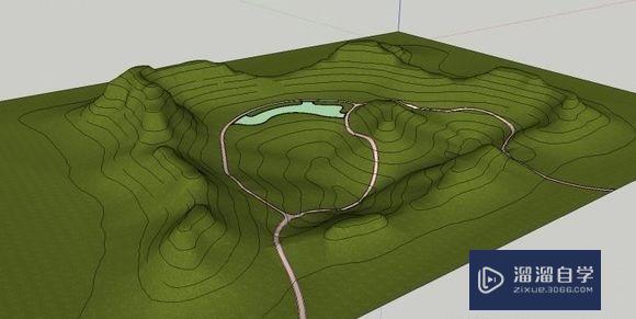 草图大师SketchUp如何建模景观地形? 草图大师SketchUp如何建模景观地形?