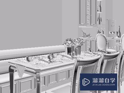 3DMax用vR怎么渲染白模黑线框? 3DMax用vR怎么渲染白模黑线框?