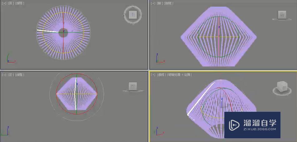 3DMax线制作铁艺吊灯