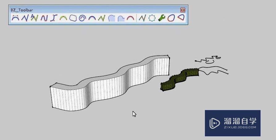 SketchUp贝兹曲线教程