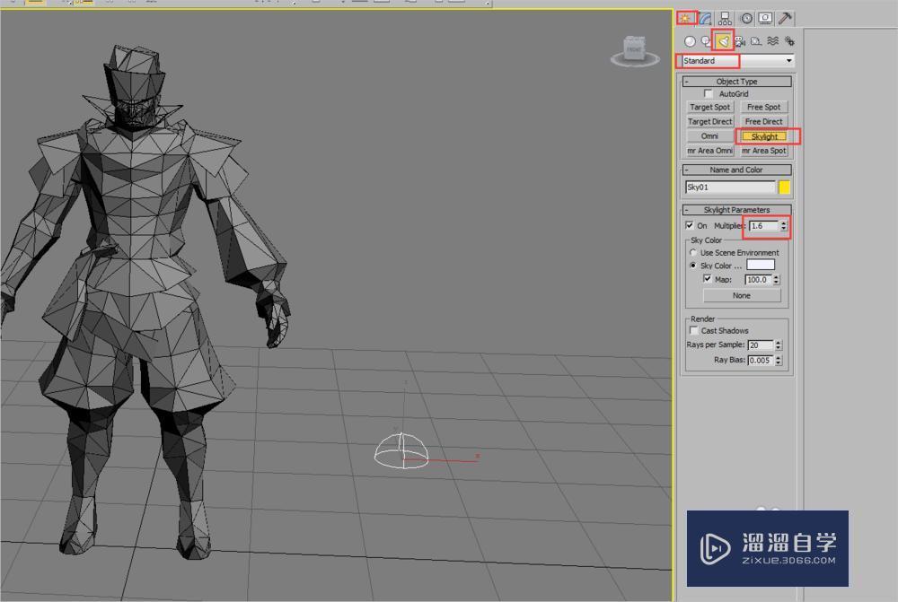 3DMax如何渲染白模（标准渲染器）
