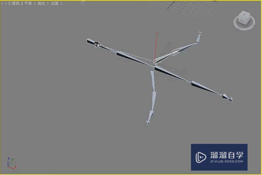 3DMax怎么为骨骼对象建立父子关系？