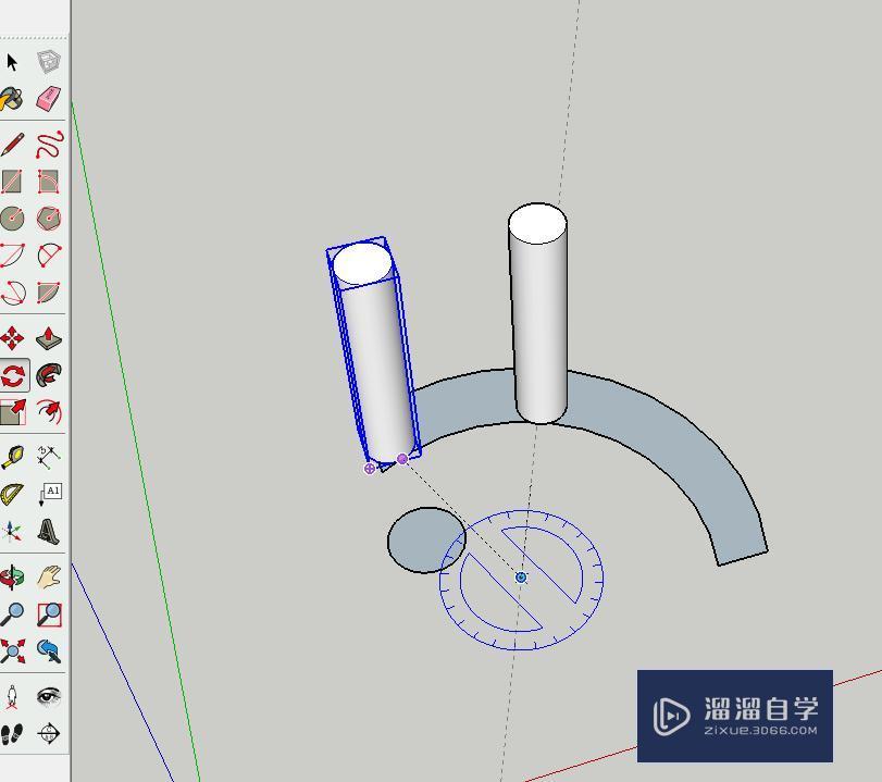 SketchUp怎么在圆弧上等间距复制教程