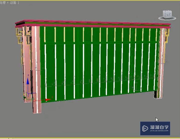 3DMax用多边形建模制作雕花柜子