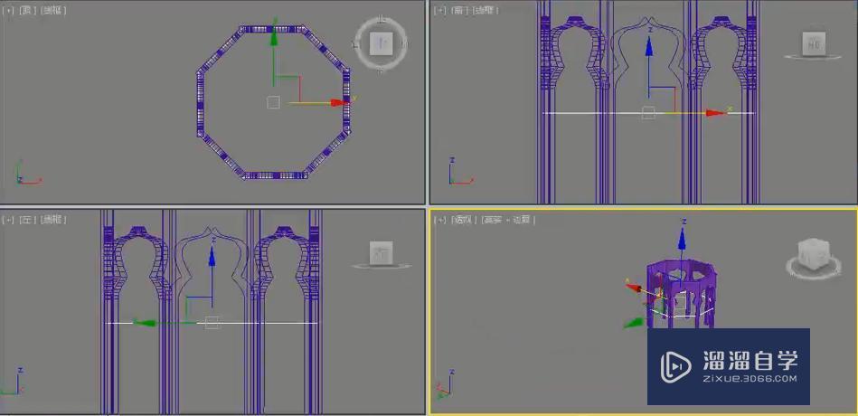 3DMax线制作凳子