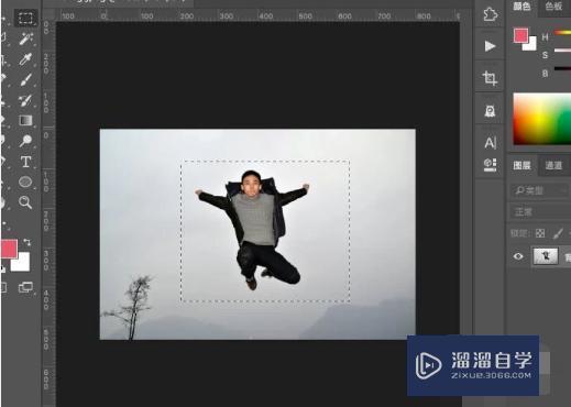 <esred>PS</esred>怎么直接<esred>去掉</esred><esred>图片</esred>中间<esred>多余</esred>的部分