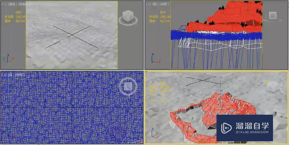 3DMax怎么使用多维子对象材质制作卡通小岛？