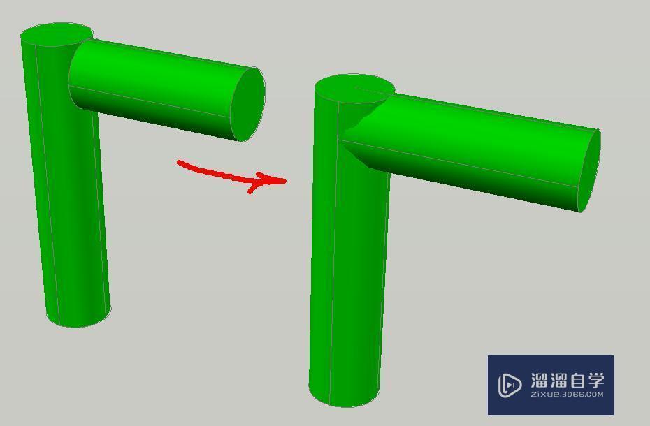<esred>CAD</esred>三维<esred>绘图</esred>时两个<esred>实体</esred>如何交接到一块？