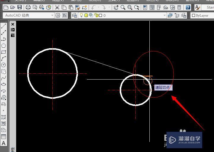 如何用AutoCAD画两个圆的公切线教程讲解