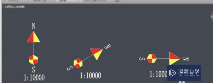 CAD中的指北针怎么画？