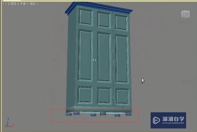 3DMax利用多边形建模制作衣柜