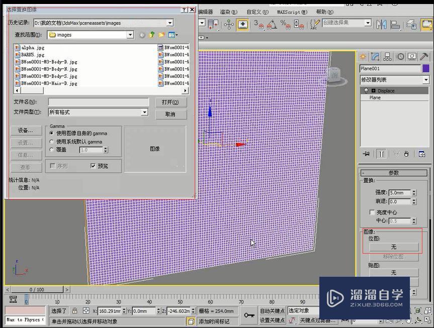 3DMax利用置换修改器制作针模人像