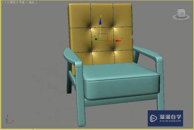 3DMax利用多边形建模制作单人沙发