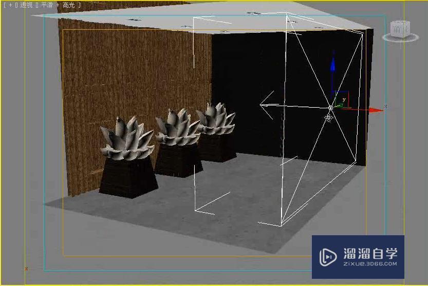 3DMax利用VRay光源和目标灯光制作射灯效果