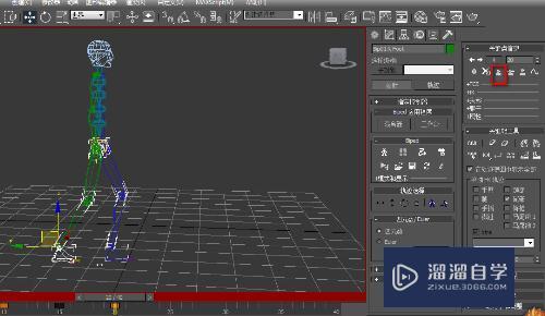 3DMax做人物运动怎么添加关键帧？