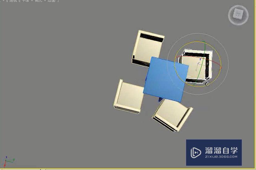 3DMax怎么用切角长方体制作简约餐桌椅？