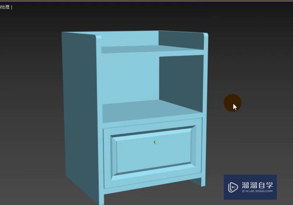 3DMax利用插入和多边形倒角制作简约床头柜