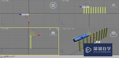 3DMax怎么建立护栏模型？