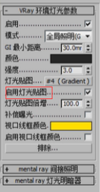 VRay环境灯光讲解